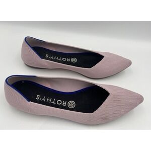 Rothy's The Point Light Pink Shoes Women's Size 9 US Knit Flats